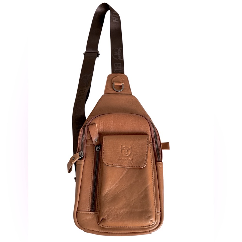 NWOT-BullCaptain Leather Sling Bag